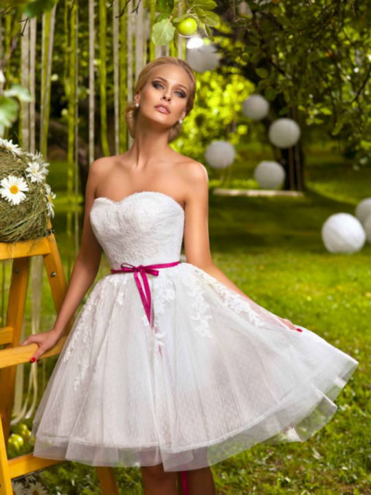Короткие свадебные платья всех цветов